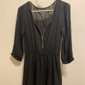 Size Small, Black zip up dress